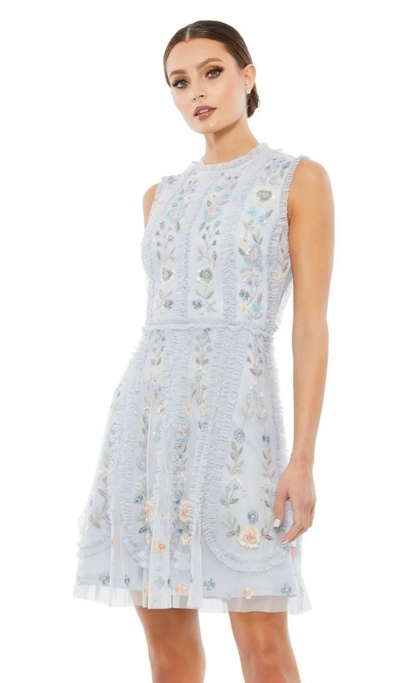 Embroidered Short Party Dress: Mac Duggal 9135 sold by PromGirl product image thumbnail 3