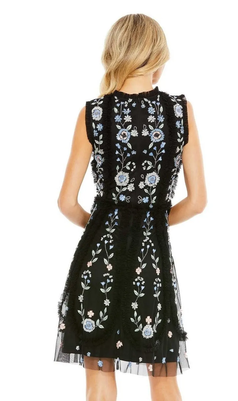 Embroidered Short Party Dress: Mac Duggal 9135 sold by PromGirl product image thumbnail 2