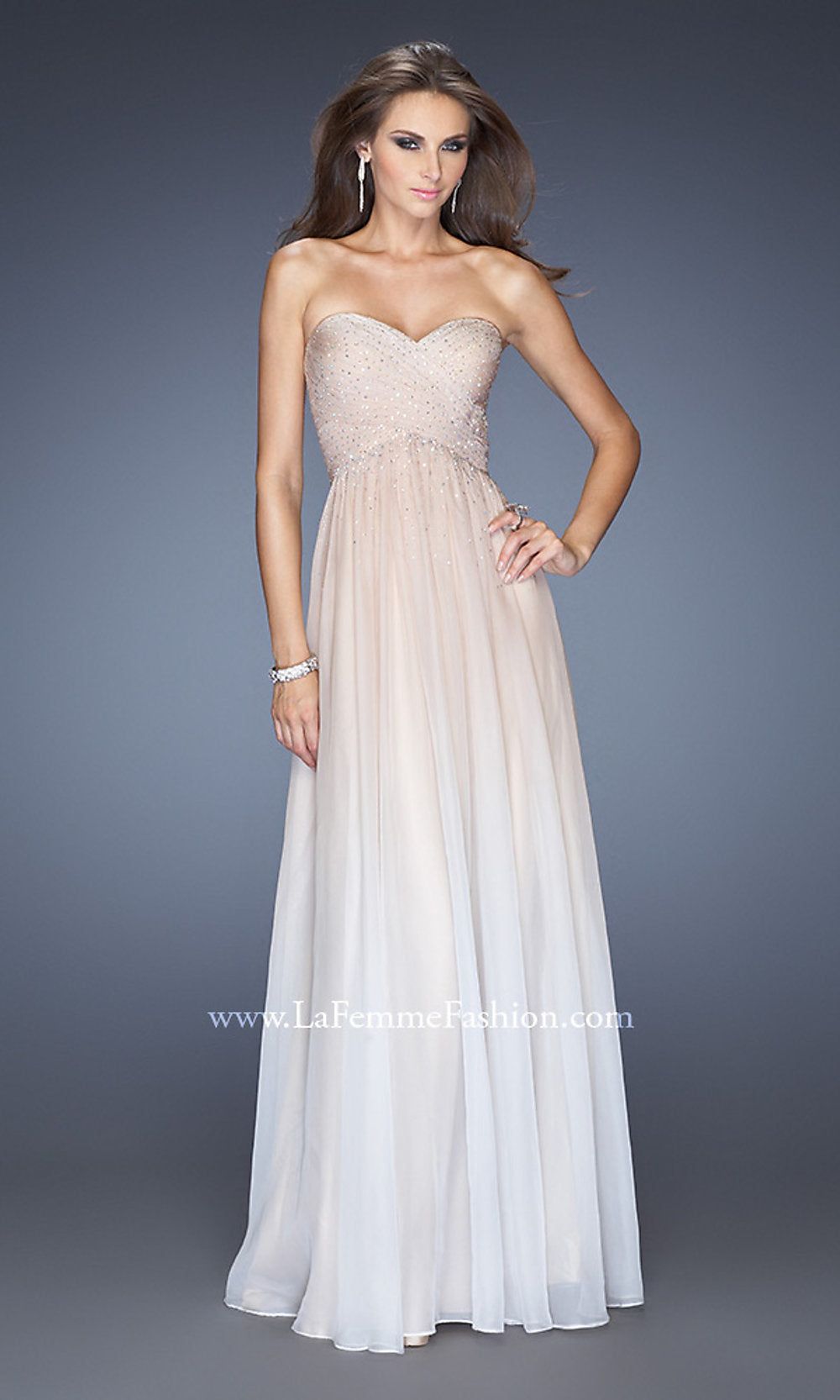 Floor Length La Femme Formal Dress sold by PromGirl