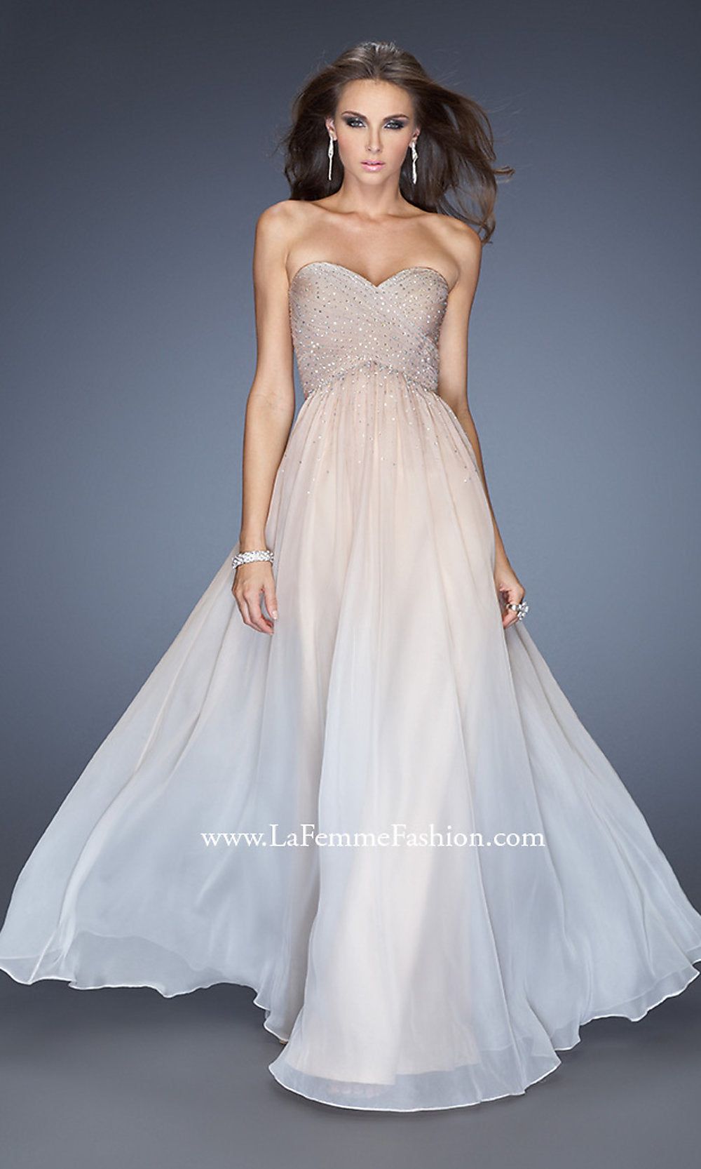 Floor Length La Femme Formal Dress sold by PromGirl product image thumbnail 3