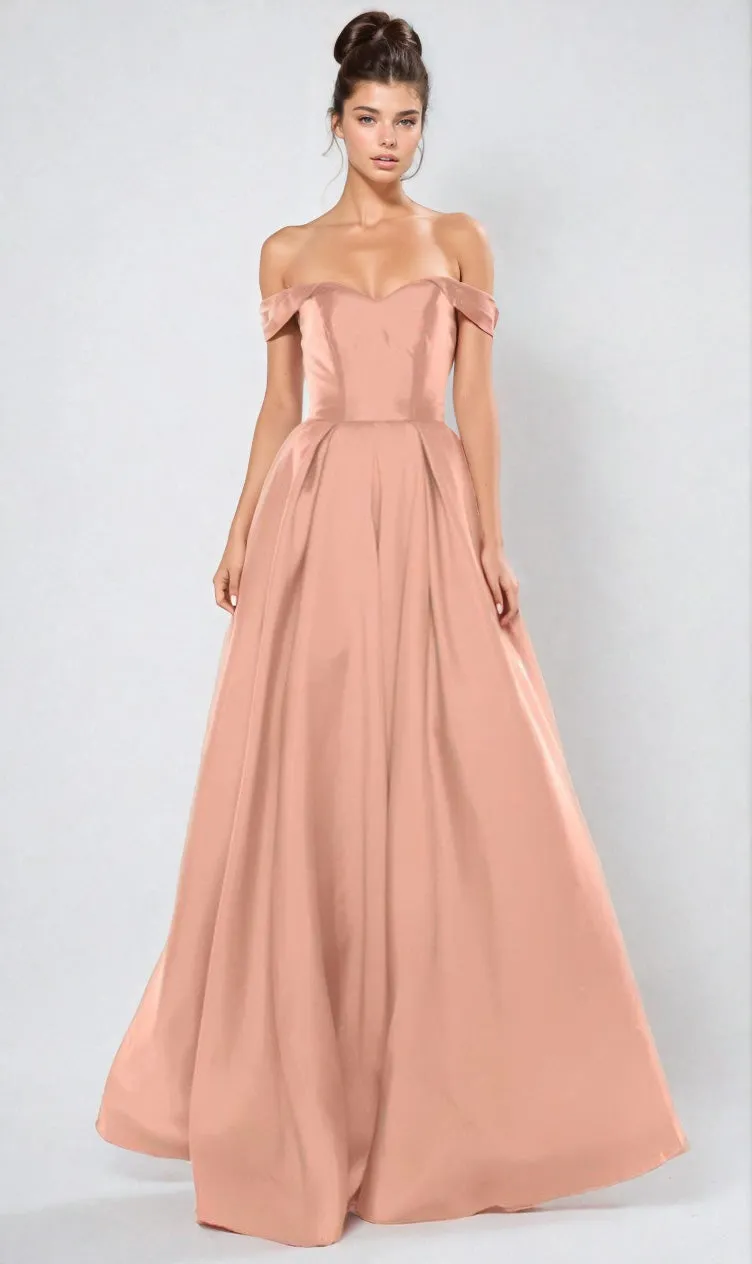 Off-the-Shoulder Long Prom Ball Gown: Chicas C9197 sold by PromGirl