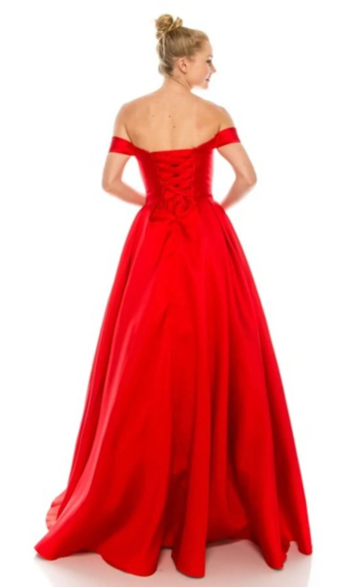 Off-the-Shoulder Long Prom Ball Gown: Chicas C9197 sold by PromGirl product image thumbnail 2