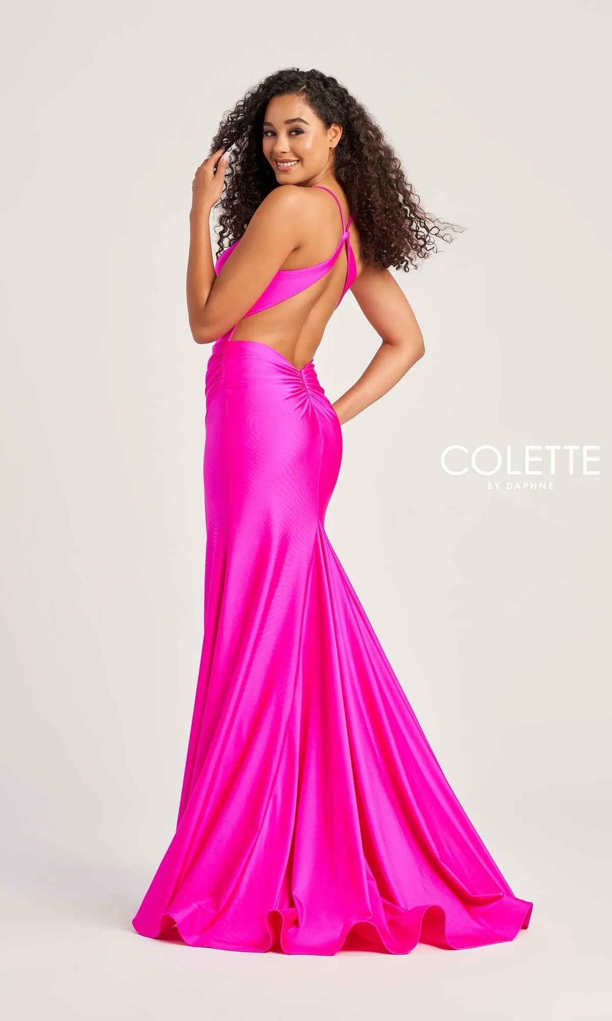 Sleek Long Colette Designer Prom Dress CL5204 sold by PromGirl product image thumbnail 2