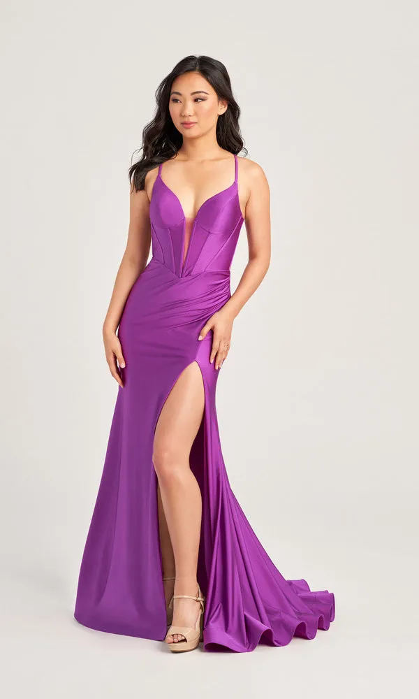 Sleek Long Colette Designer Prom Dress CL5204 sold by PromGirl product image thumbnail 5