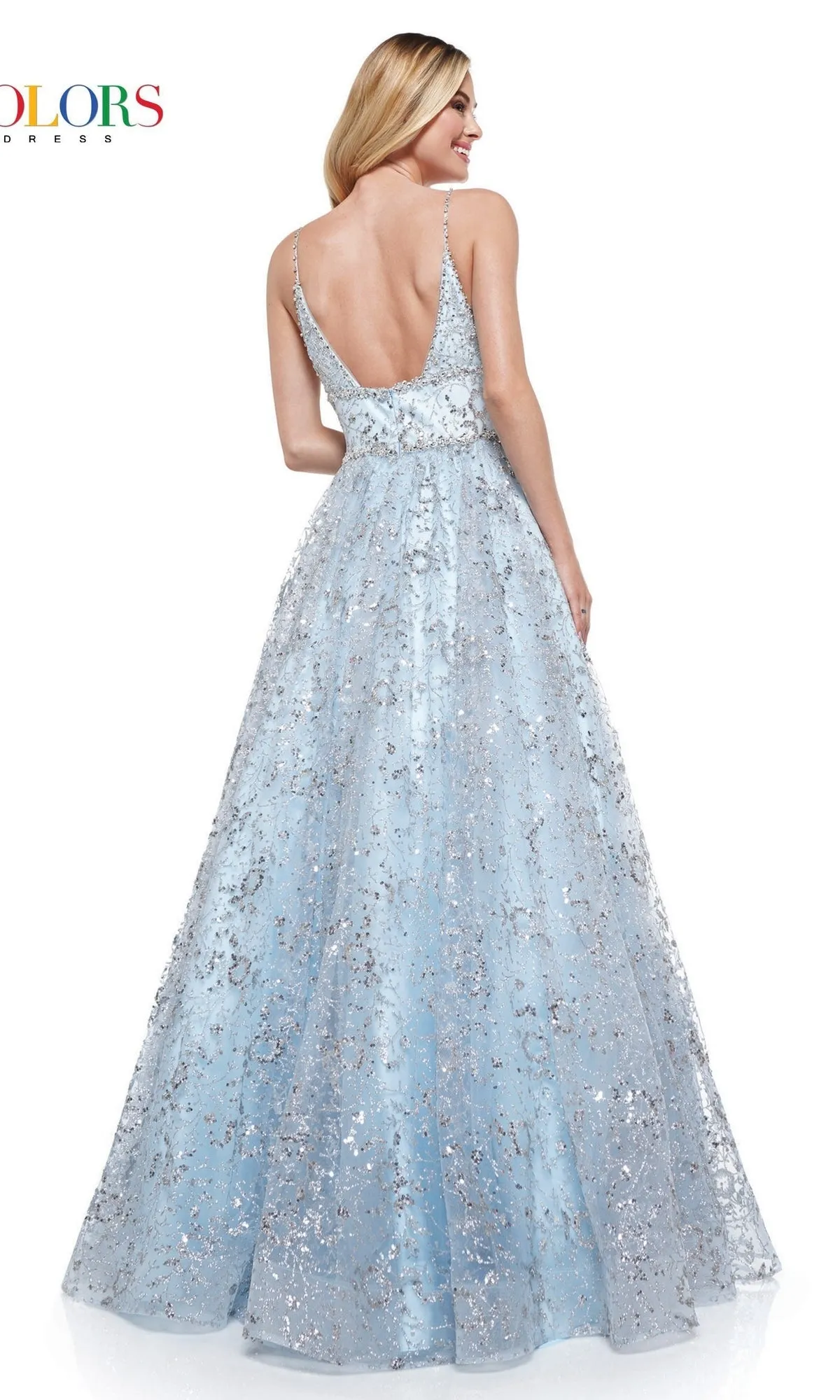 Long Glitter Princess Prom Ball Gown 2288 sold by PromGirl product image thumbnail 2