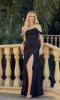 Lace-Bodice Off-the-Shoulder Long Prom Dress 2407 sold by PromGirl