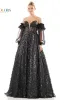 3D Butterfly Formal Ball Gown 3226 with Sleeves sold by PromGirl