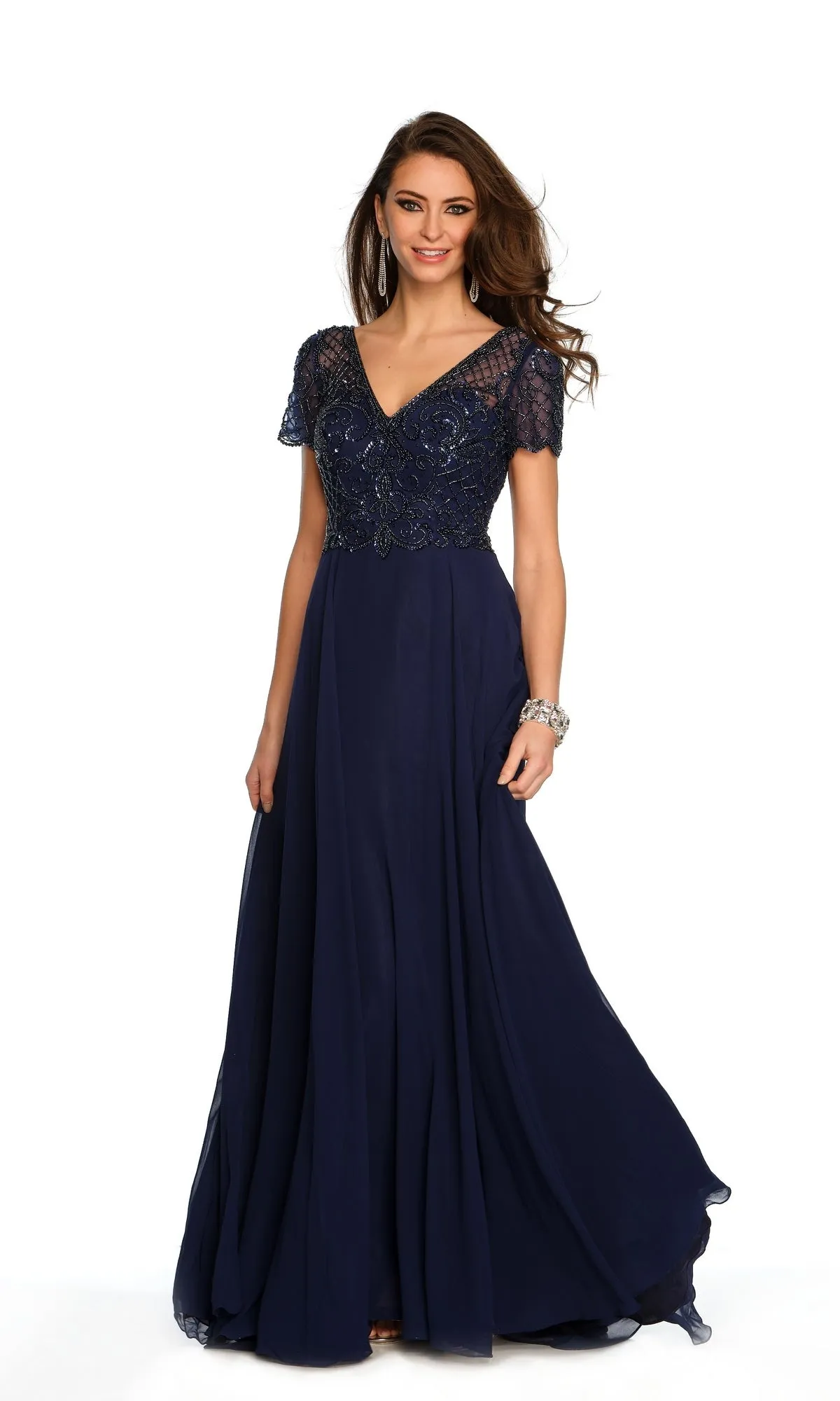 Long Formal Dress A9322 by Dave and Johnny sold by PromGirl