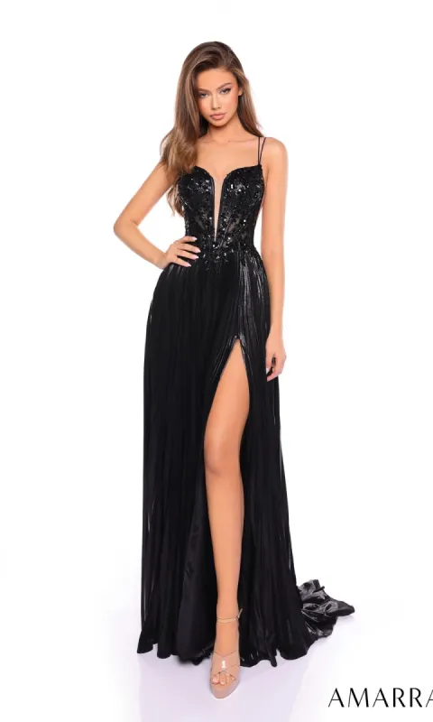 Long Formal Dress 88113 by Amarra sold by PromGirl