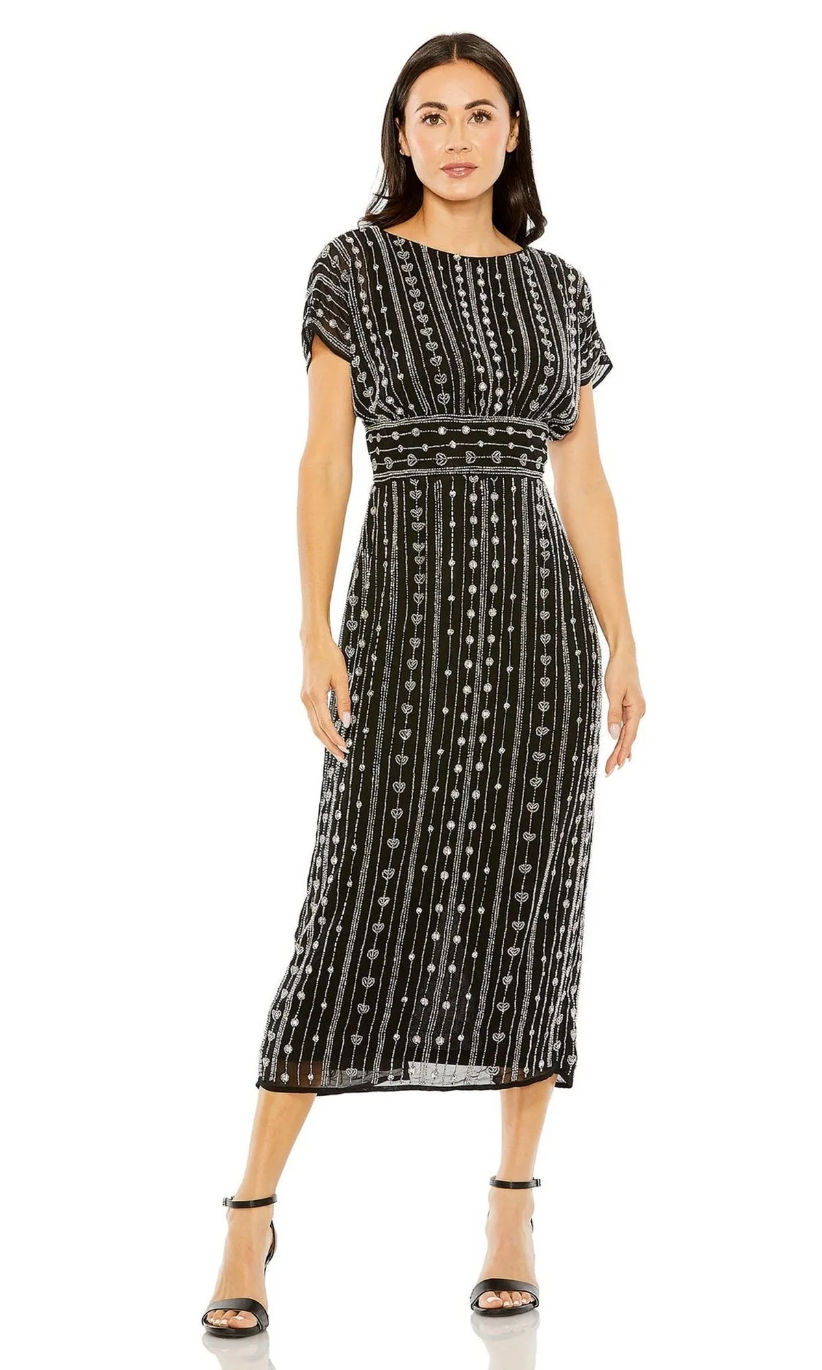 Mac Duggal Beaded Short Wedding-Guest Dress 93649 sold by PromGirl product image thumbnail 5