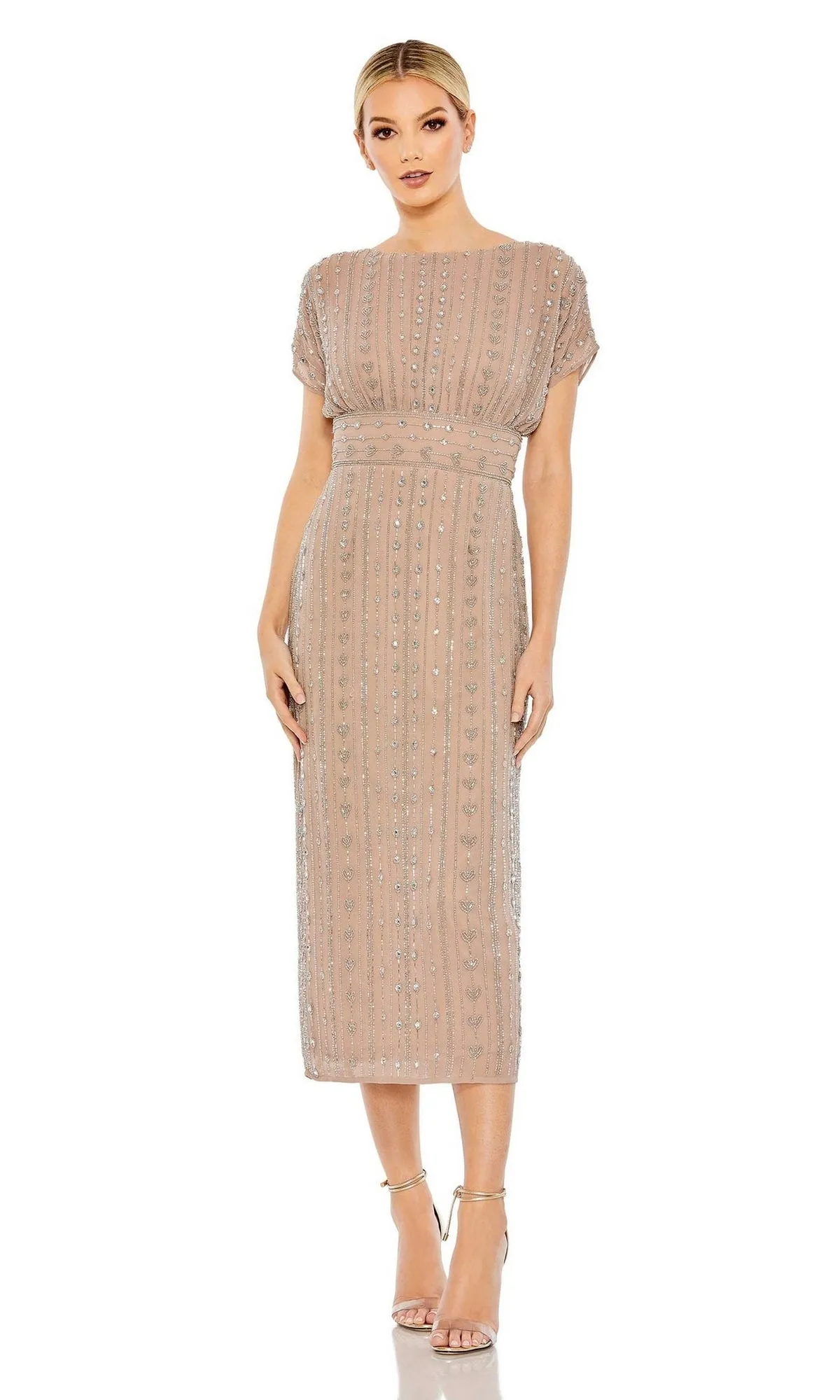 Mac Duggal Beaded Short Wedding-Guest Dress 93649 sold by PromGirl product image thumbnail 3