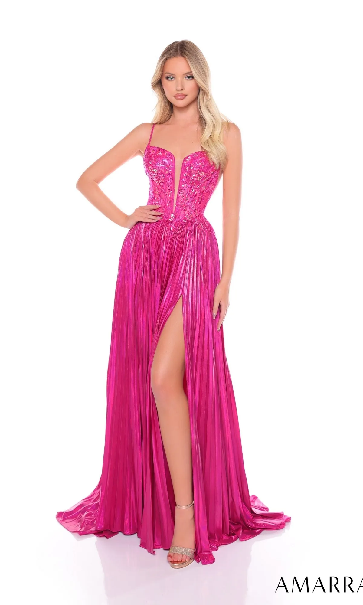 Long Formal Dress 88113 by Amarra sold by PromGirl product image thumbnail 3
