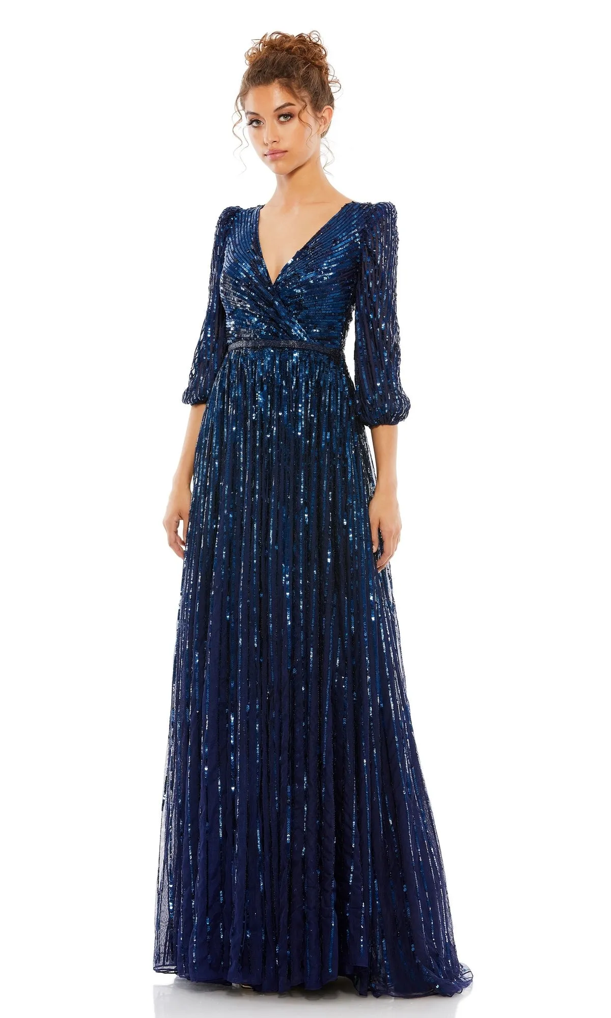 Long Sleeve Long Formal Dress: Mac Duggal 5509 sold by PromGirl product image thumbnail 5