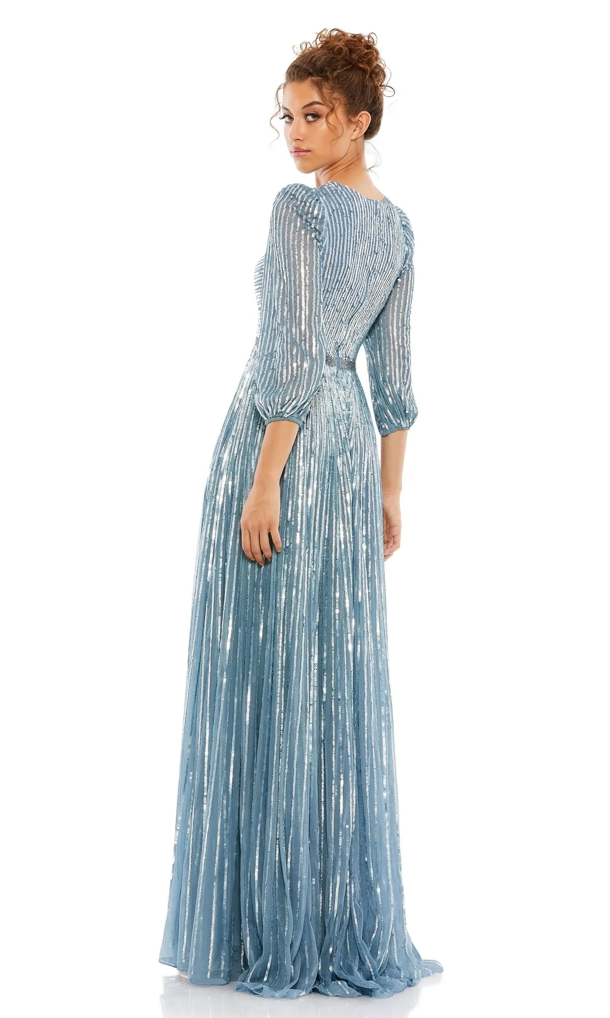 Long Sleeve Long Formal Dress: Mac Duggal 5509 sold by PromGirl product image thumbnail 2