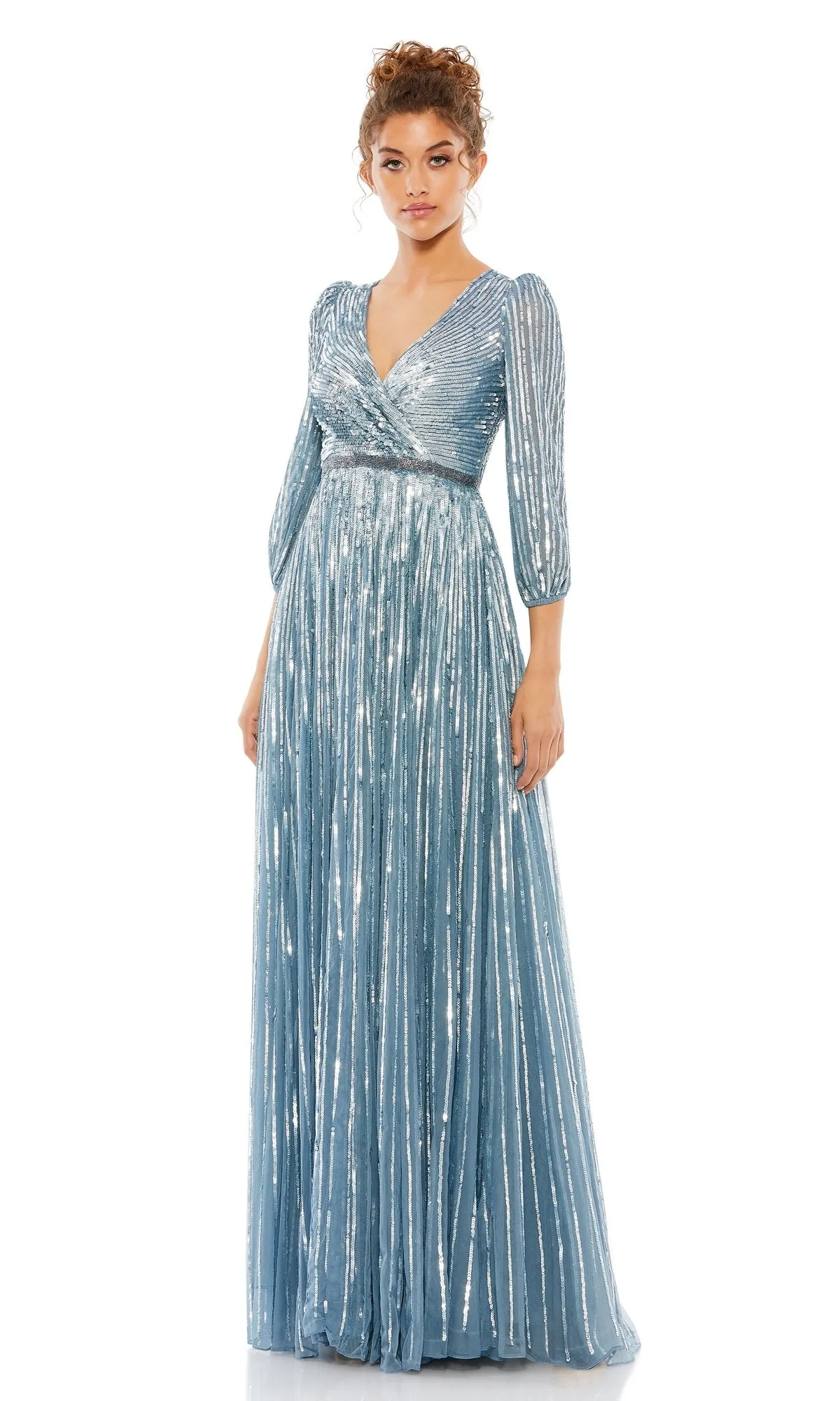 Long Sleeve Long Formal Dress: Mac Duggal 5509 sold by PromGirl