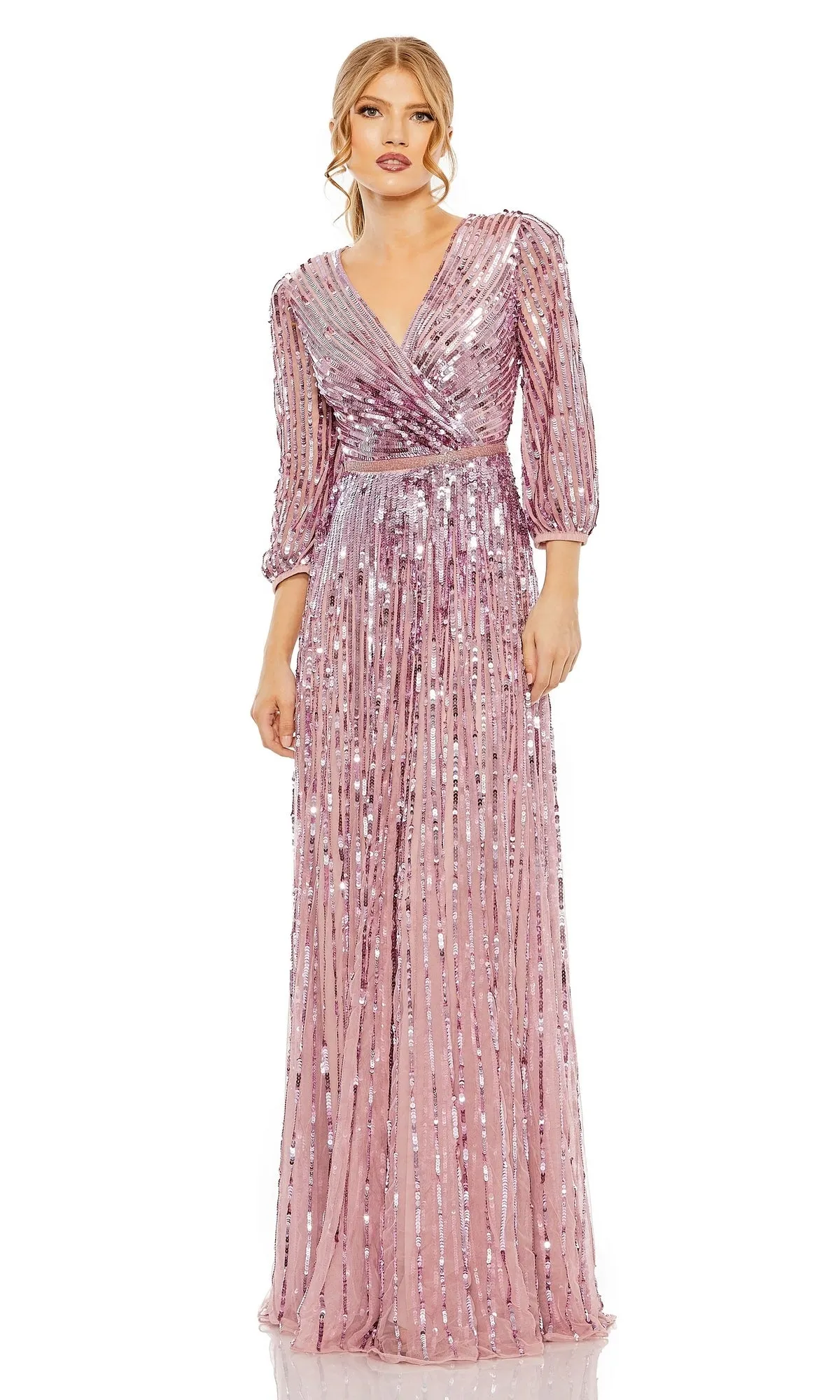 Long Sleeve Long Formal Dress: Mac Duggal 5509 sold by PromGirl product image thumbnail 4