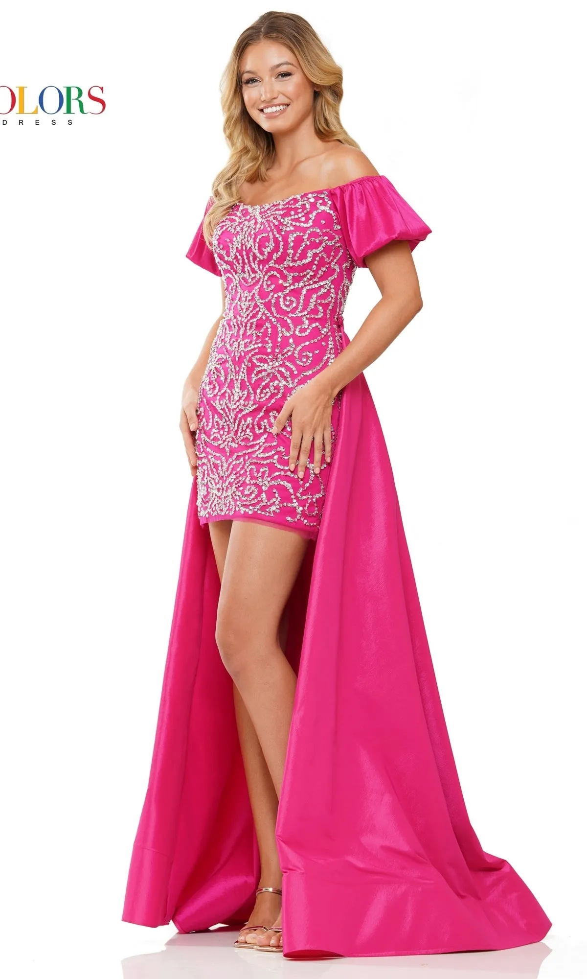 Short Sleeve Short Sequin Prom Dress 3124 sold by PromGirl product image thumbnail 3