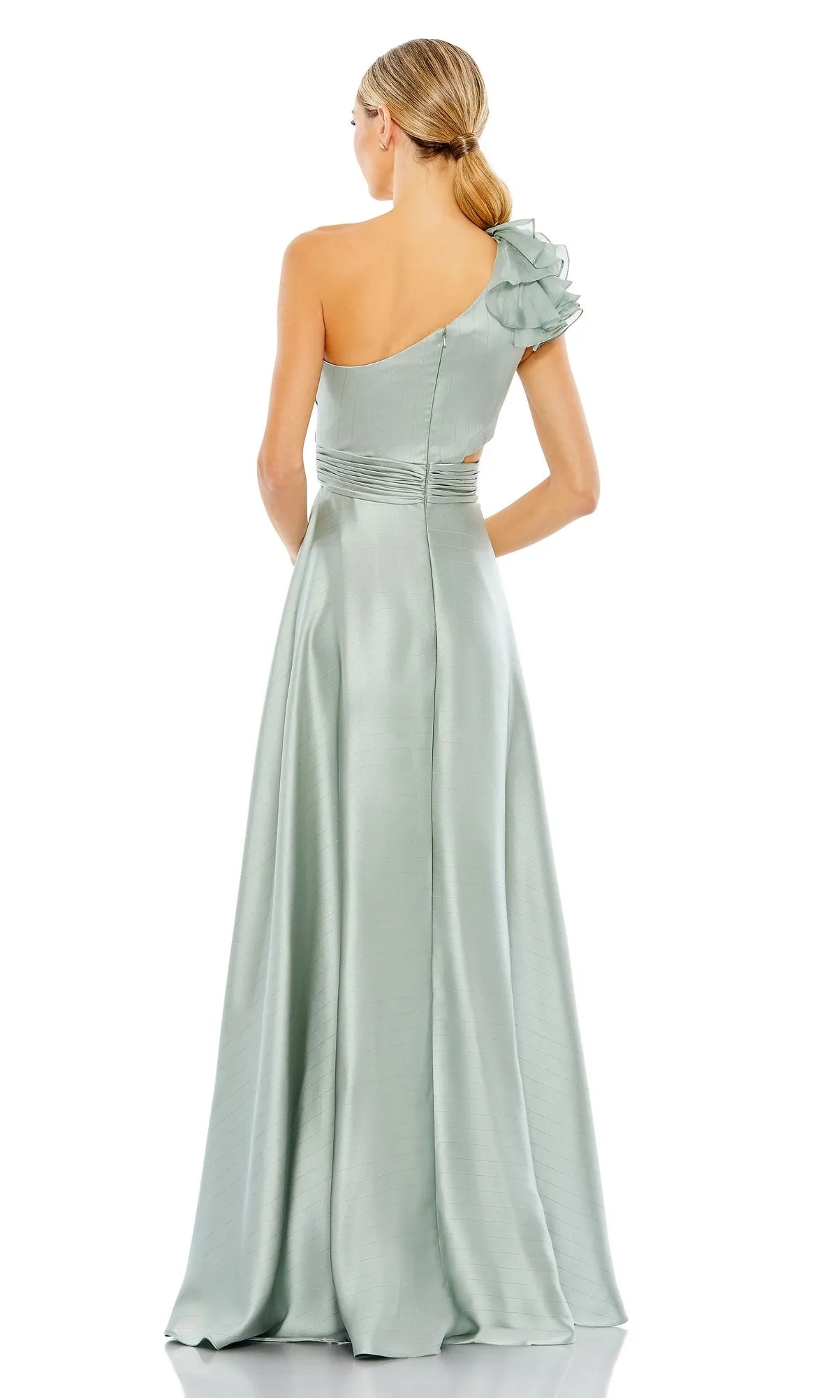 One-Shoulder Wedding Guest Dress: Mac Duggal 49523 sold by PromGirl product image thumbnail 2