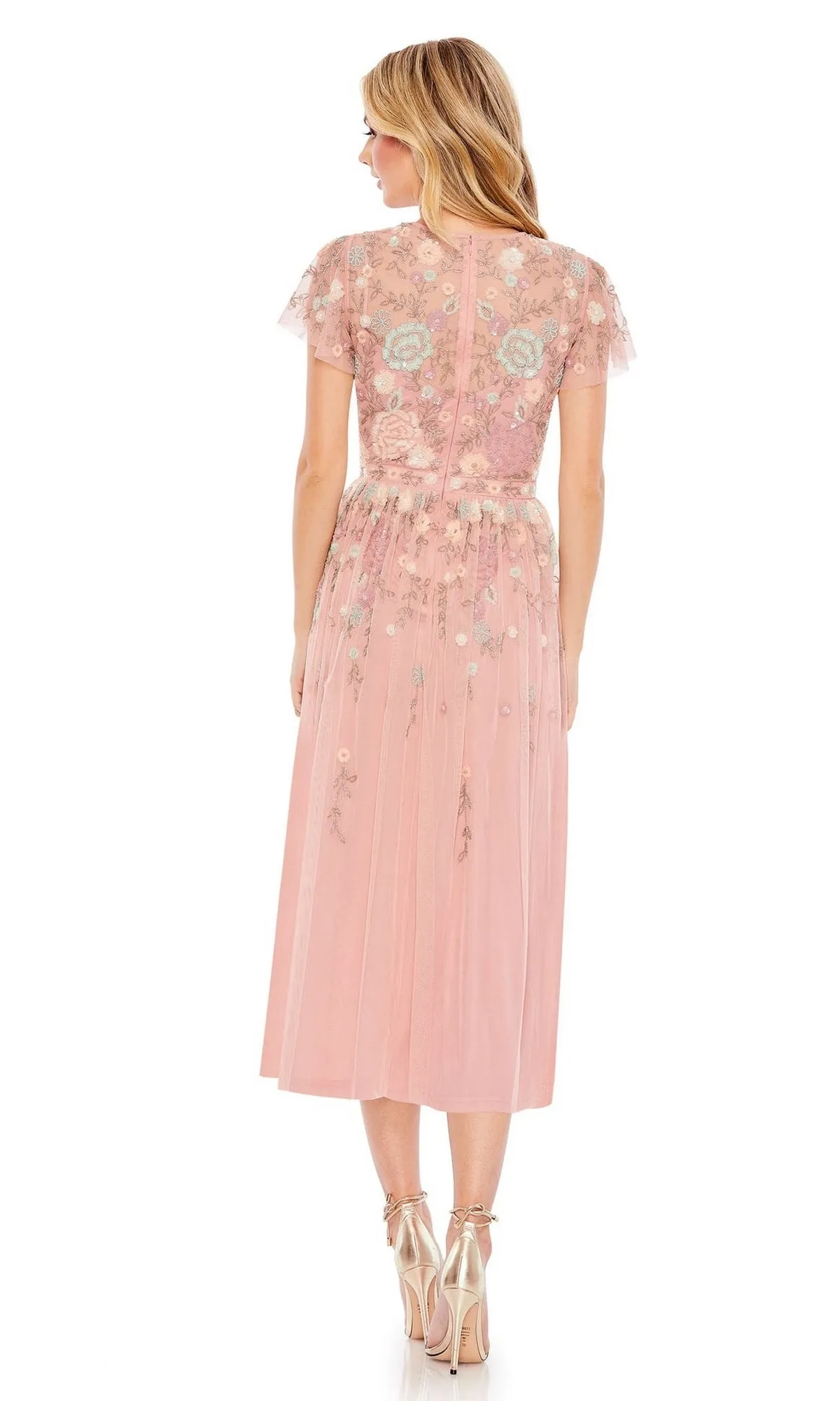 Knee Length Wedding Guest Dress 9134 by Mac Duggal sold by PromGirl product image thumbnail 5