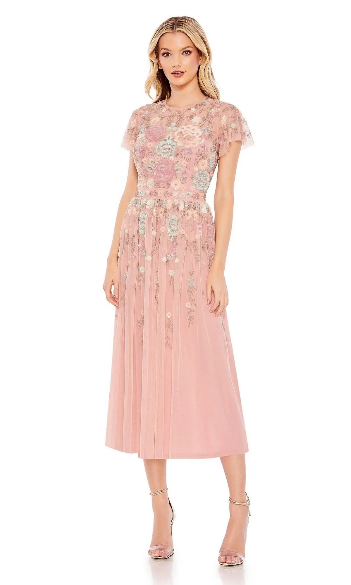 Knee Length Wedding Guest Dress 9134 by Mac Duggal sold by PromGirl product image thumbnail 3