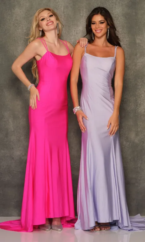 Open-Back Long Formal Prom Dress by Dave & Johnny sold by PromGirl