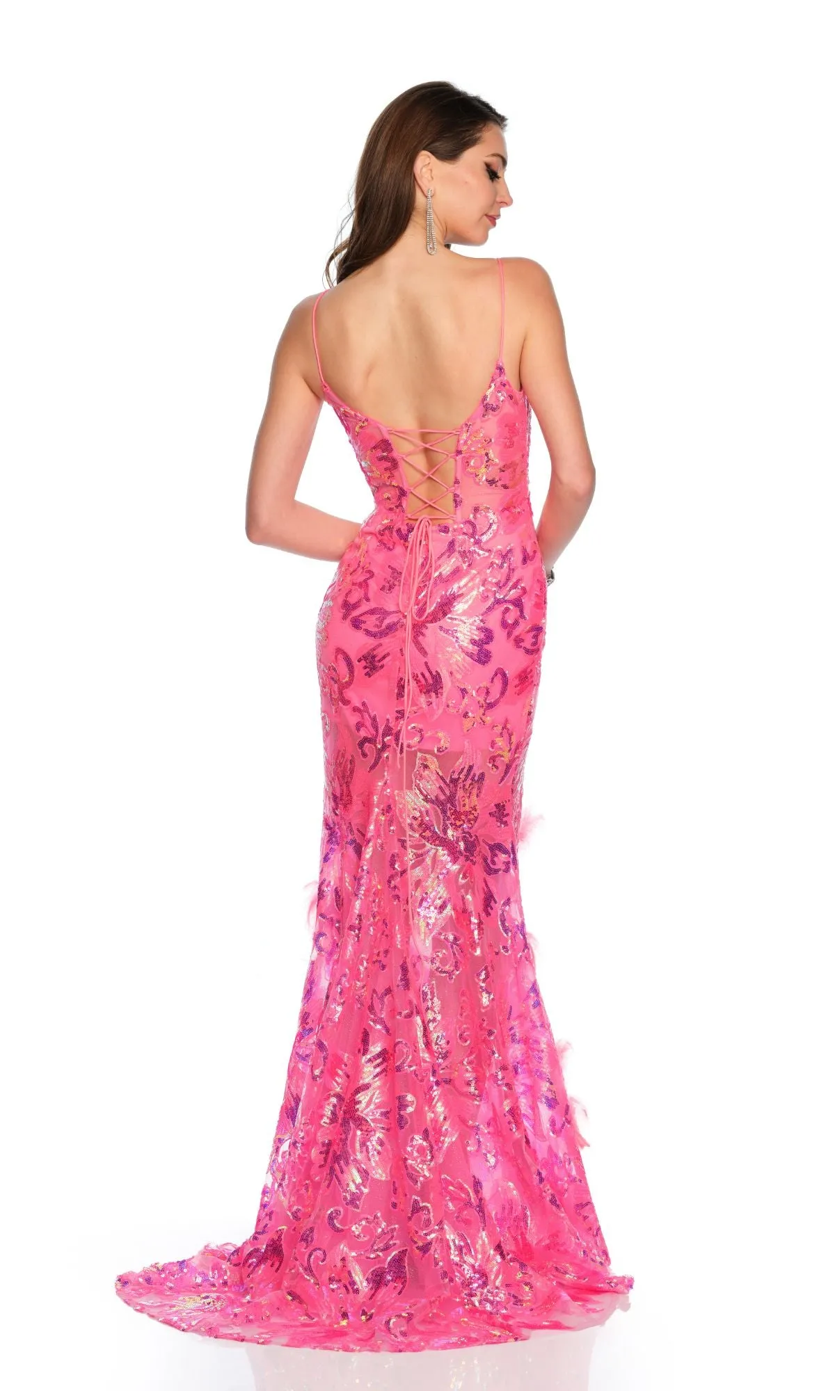 Long Formal Dress 11388 by Dave and Johnny sold by PromGirl product image thumbnail 2