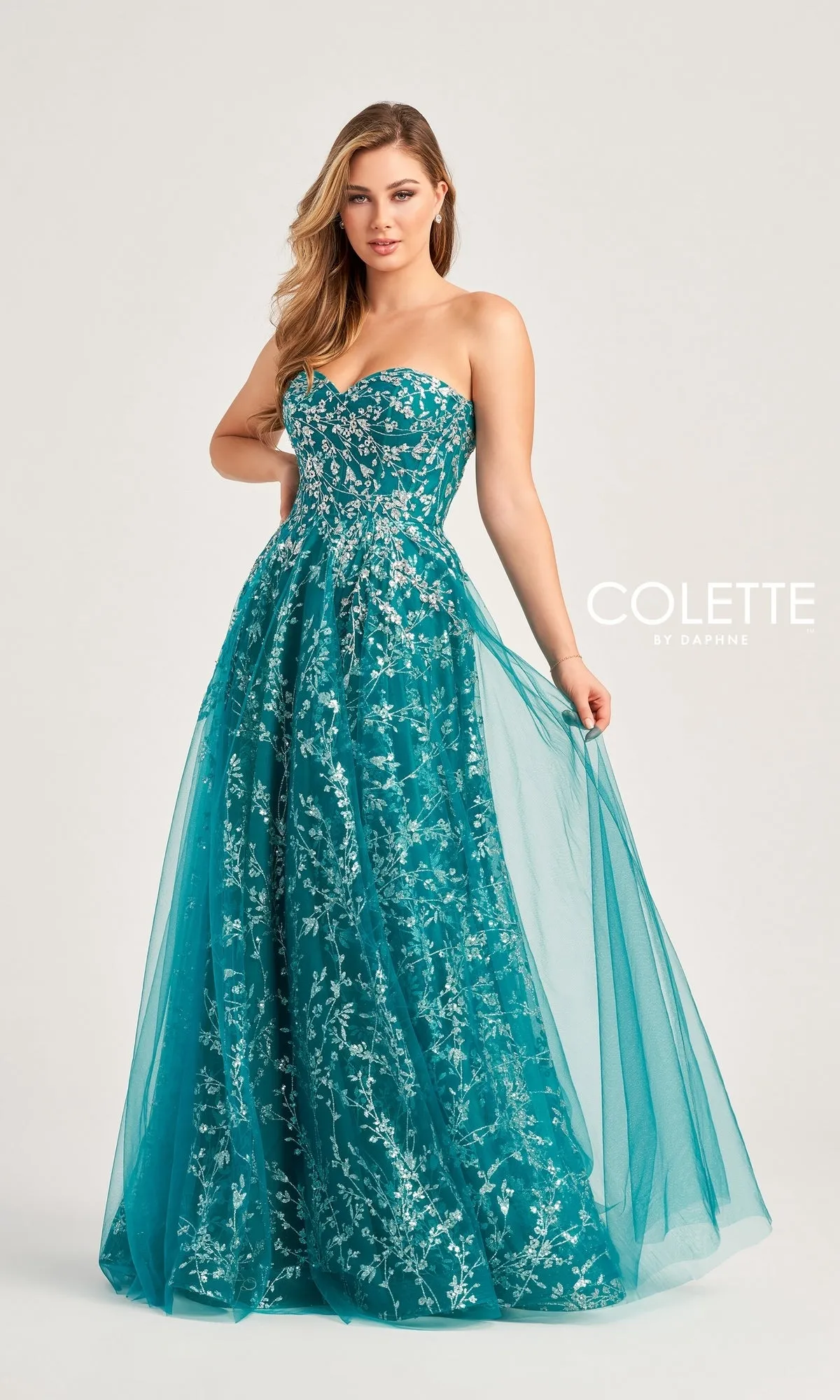 Colette Strapless Sweetheart Prom Ball Gown CL5144 sold by PromGirl product image thumbnail 3