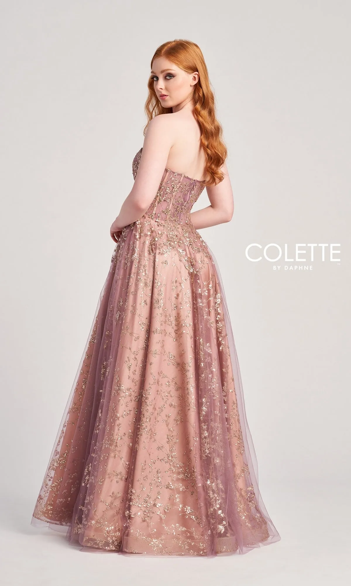 Colette Strapless Sweetheart Prom Ball Gown CL5144 sold by PromGirl product image thumbnail 2