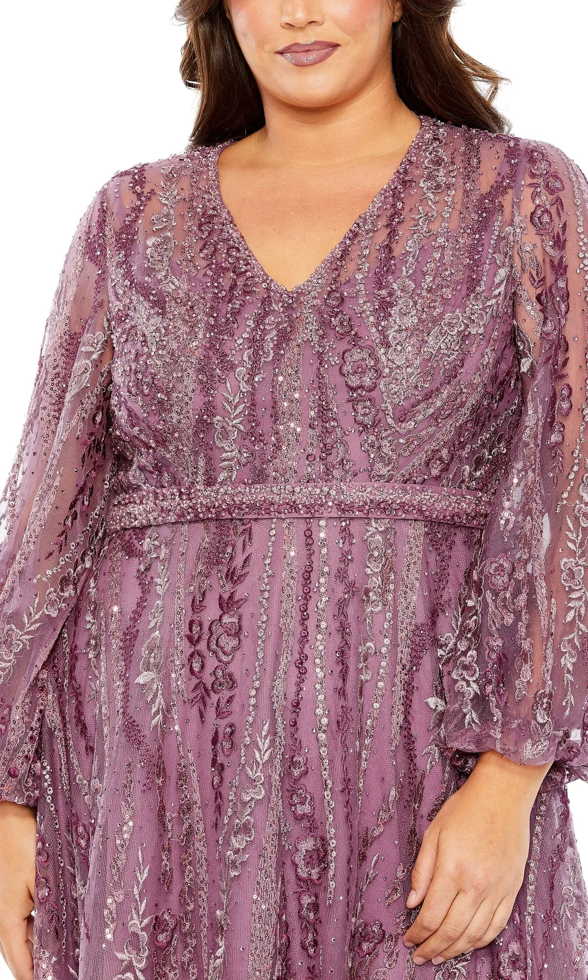 Long Plus-Size Formal Dress 20472 by Mac Duggal sold by PromGirl product image thumbnail 3