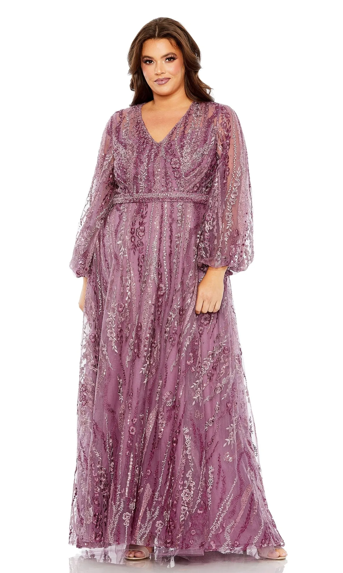 Long Plus-Size Formal Dress 20472 by Mac Duggal sold by PromGirl