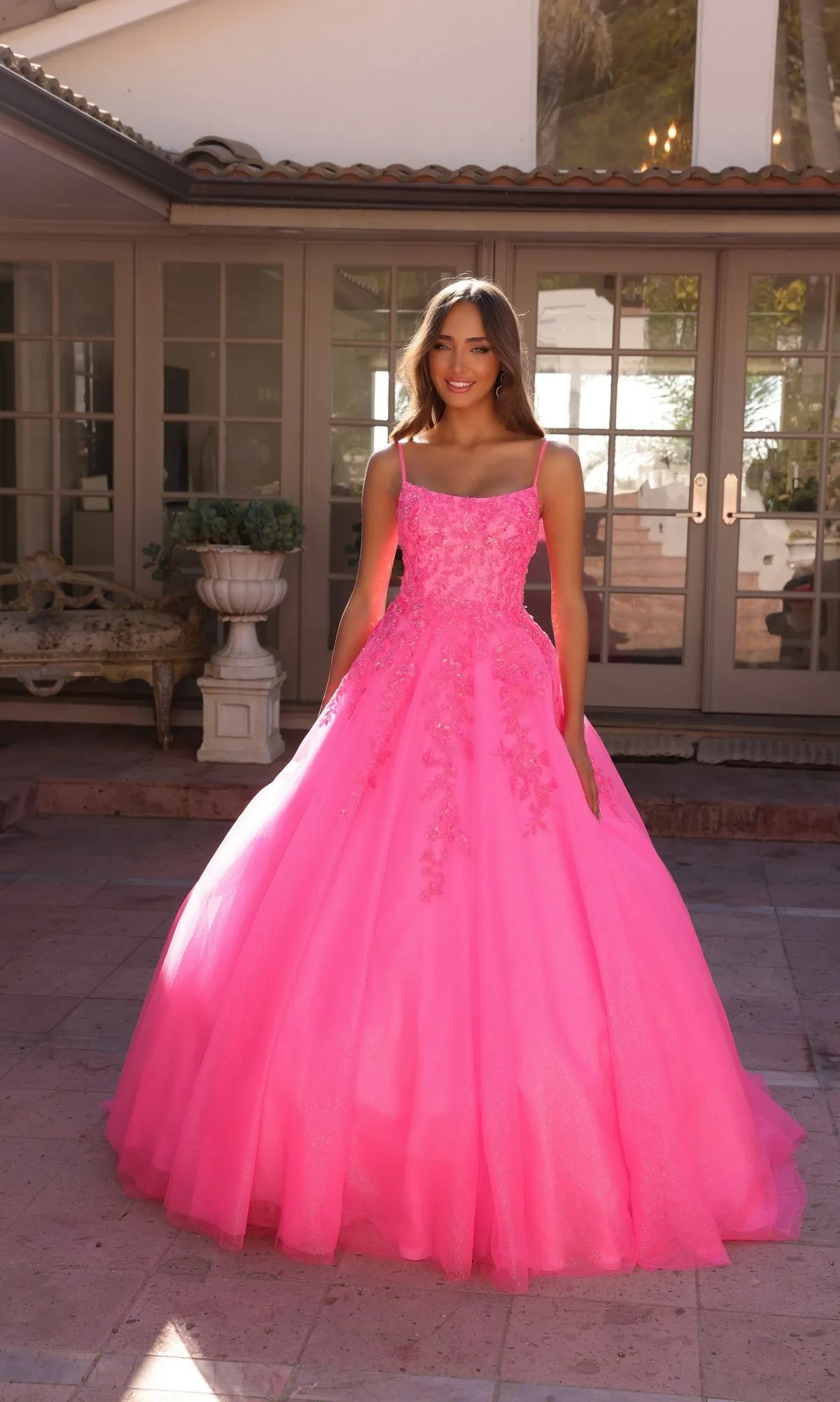 Off-the-Shoulder Lace-Up Long Prom Ball Gown H1352 sold by PromGirl product image thumbnail 5