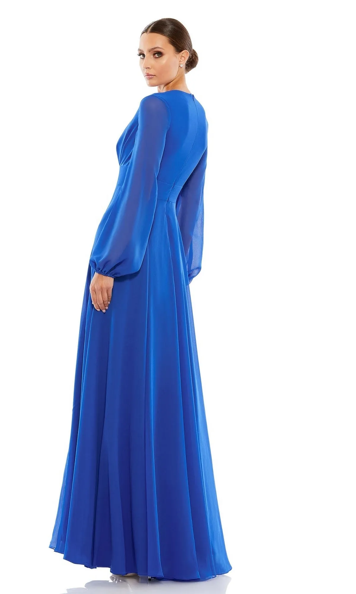 Long Sleeve Long Formal Dress: Mac Duggal 55682 sold by PromGirl product image thumbnail 2