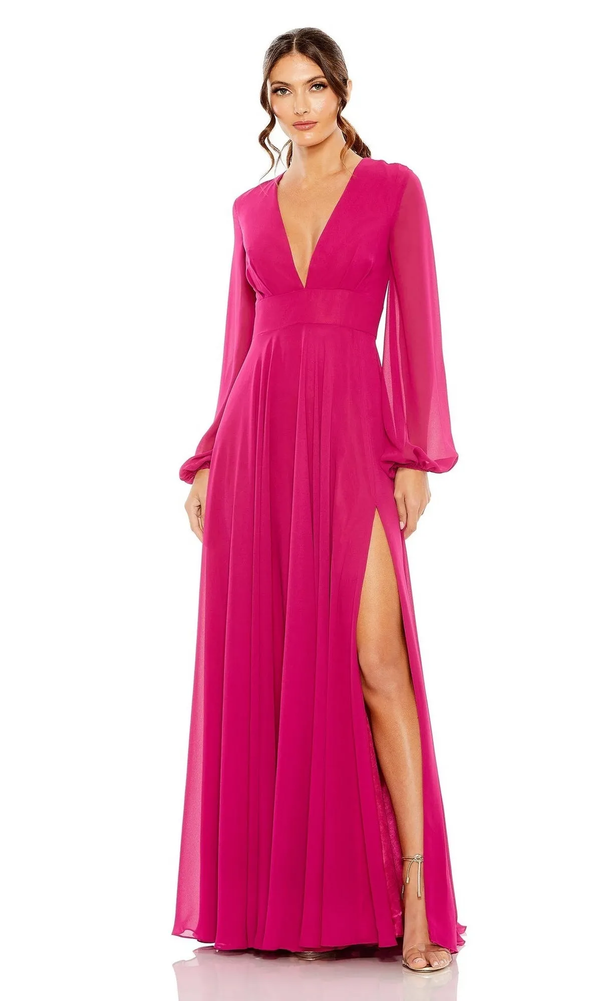 Long Sleeve Long Formal Dress: Mac Duggal 55682 sold by PromGirl product image thumbnail 4