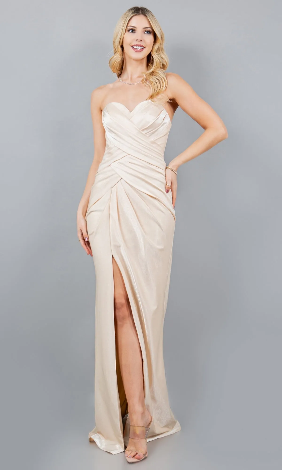 Strapless Long Prom Gown: Cinderella Couture 8095J sold by PromGirl product image thumbnail 3