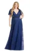 Long Plus-Size Prom Dress 67435 by Mac Duggal sold by PromGirl