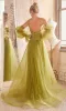 Long Sleeve Strapless Long A-Line Prom Dress CD830 sold by PromGirl