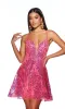 Alyce Low V-Neck Short Sequin Hoco Dress 3775 sold by PromGirl