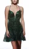 Alyce Low V-Neck Short Sequin Hoco Dress 3775 sold by PromGirl