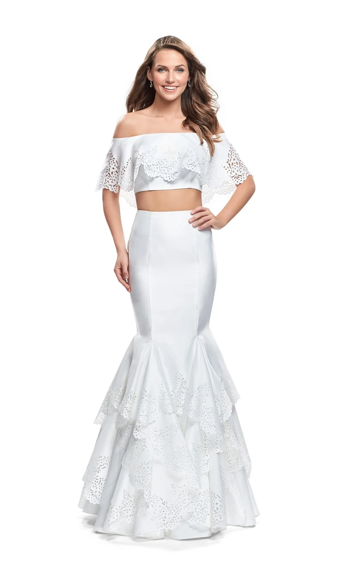 La Femme 26193 Two Piece Prom Dress sold by PromGirl product image thumbnail 3