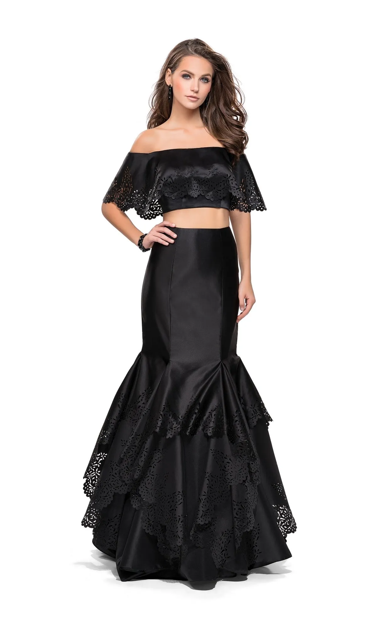 La Femme 26193 Two Piece Prom Dress sold by PromGirl