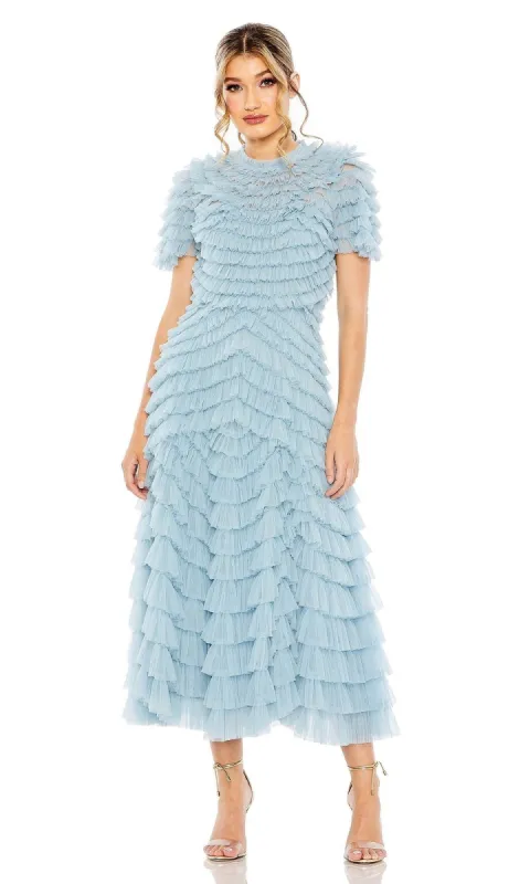 Midi Wedding Guest Dress 8055 by Mac Duggal sold by PromGirl