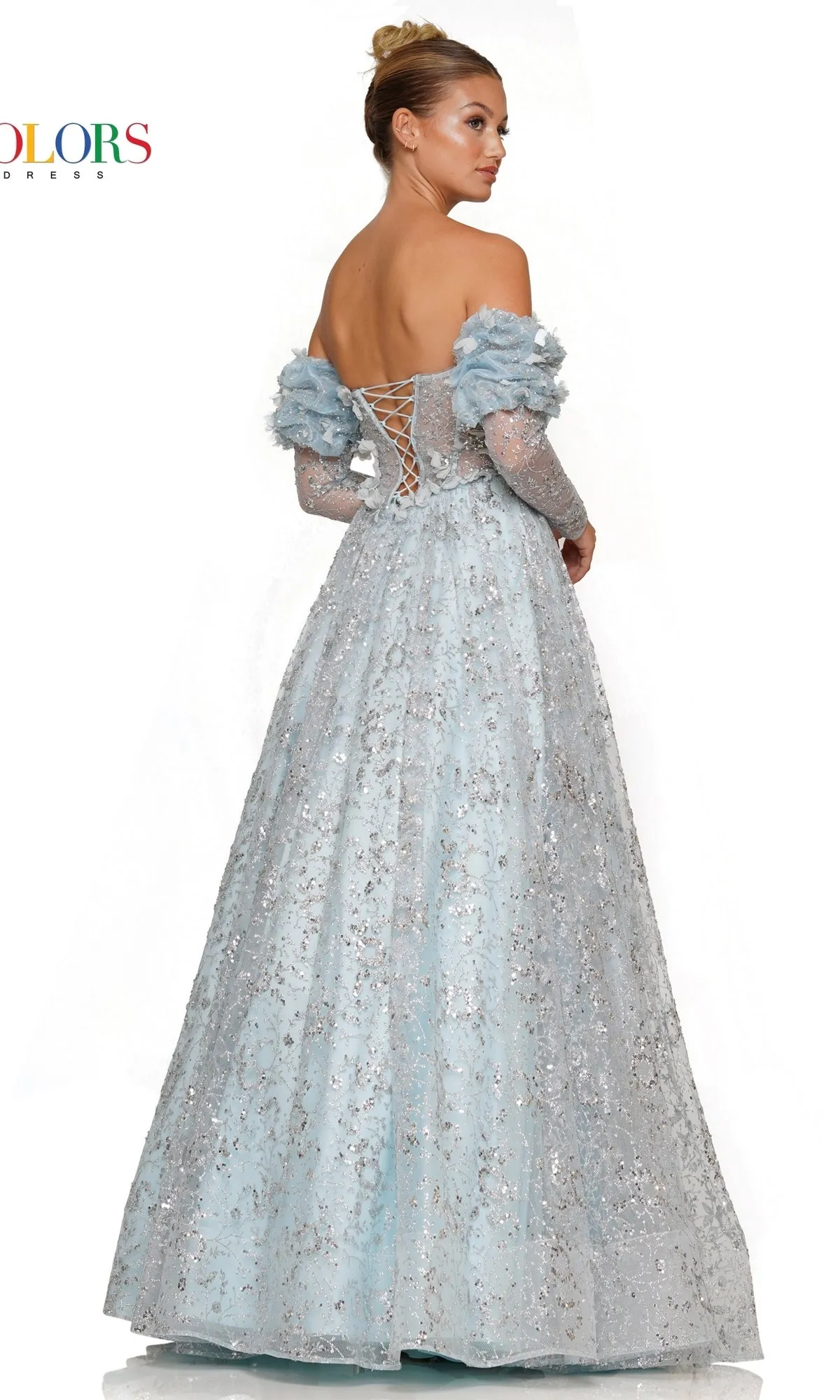 Detachable-Sleeve Strapless Prom Ball Gown 3220 sold by PromGirl product image thumbnail 2