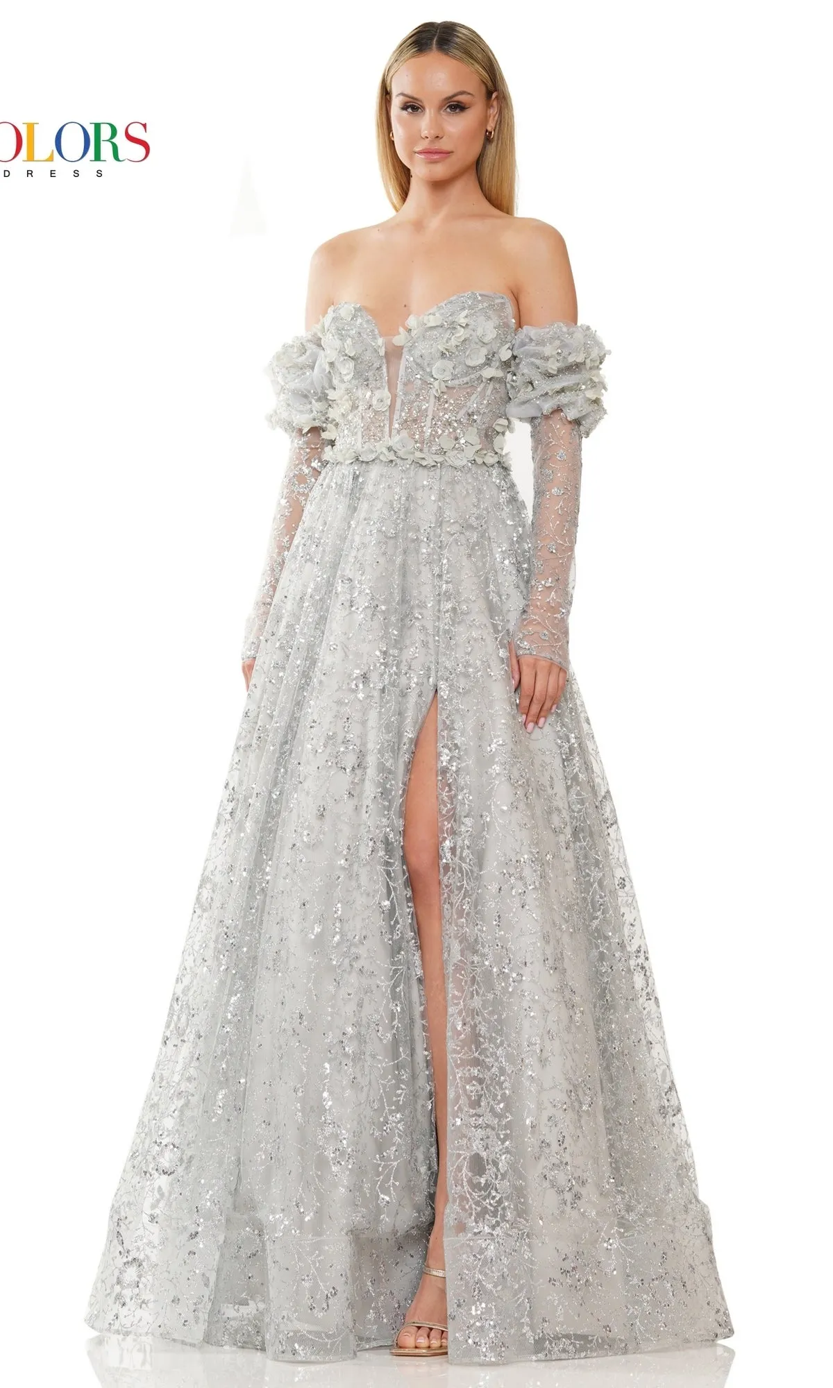 Detachable-Sleeve Strapless Prom Ball Gown 3220 sold by PromGirl product image thumbnail 5