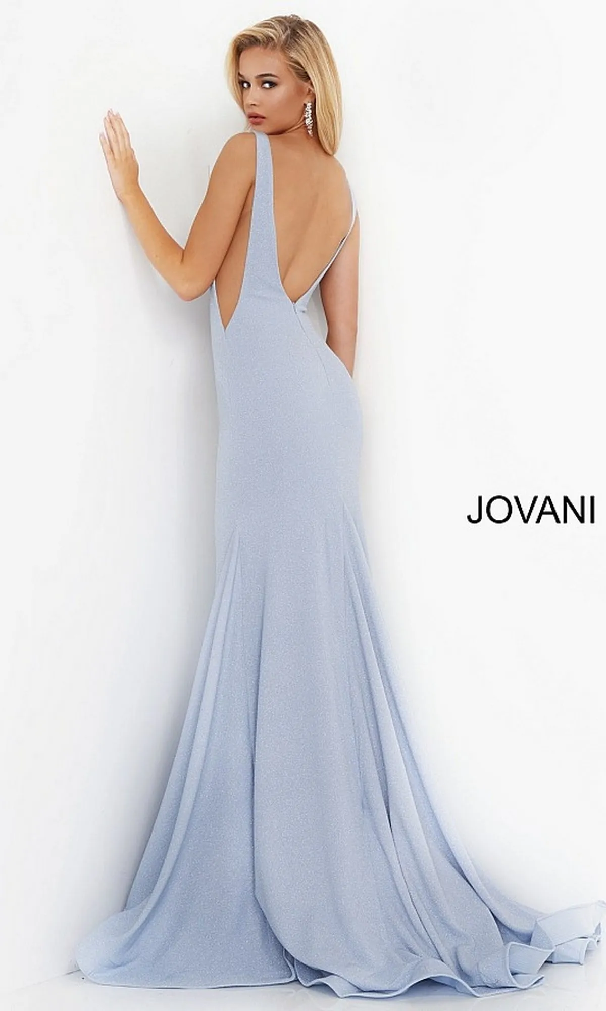 JVN by Jovani Tight Glitter Prom Dress 02132 sold by PromGirl product image thumbnail 2