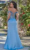 Velvi Sheer-Corset Long Prom Dress Monroe sold by PromGirl