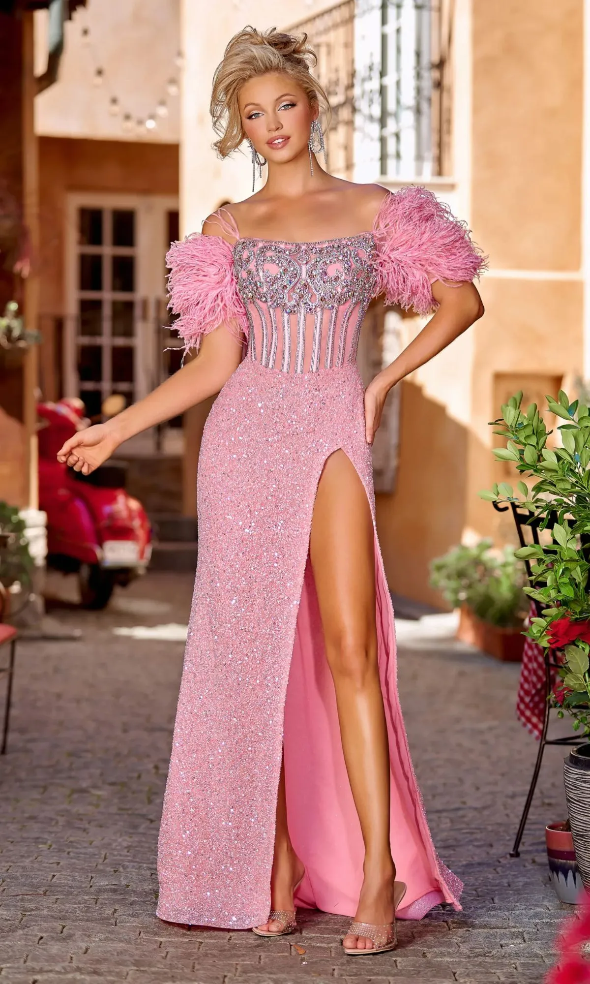 Long Prom Dress PS23741C by Portia and Scarlett sold by PromGirl product image thumbnail 3