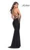La Femme Lace-Up-Sides Long Prom Dress 31315 sold by PromGirl