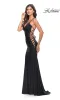 La Femme Lace-Up-Sides Long Prom Dress 31315 sold by PromGirl
