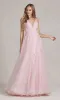 Embroidered Tulle Prom Ball Gown with Corset Back sold by PromGirl