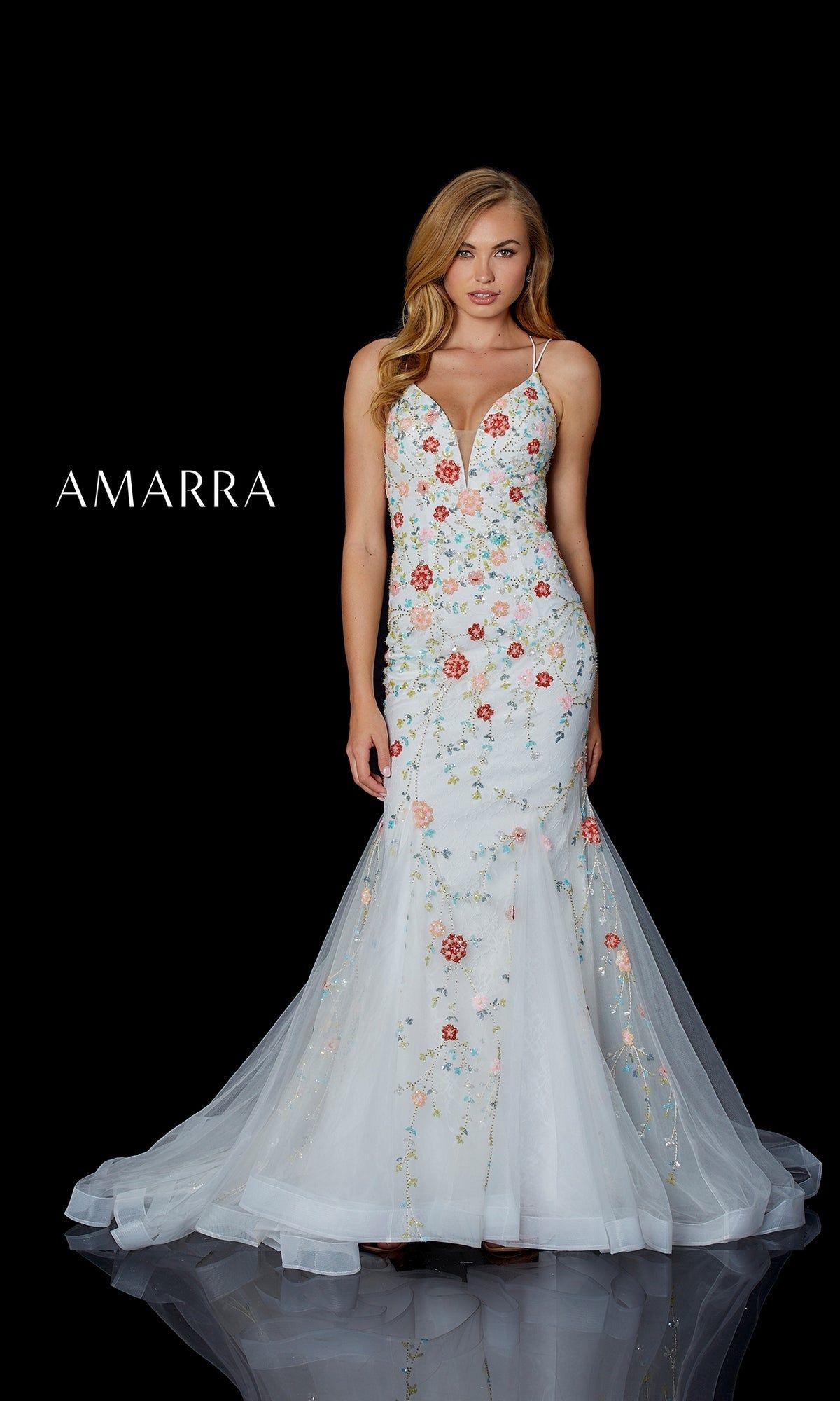 Beaded Mermaid Dress By Amarra 87238 sold by PromGirl product image thumbnail 4